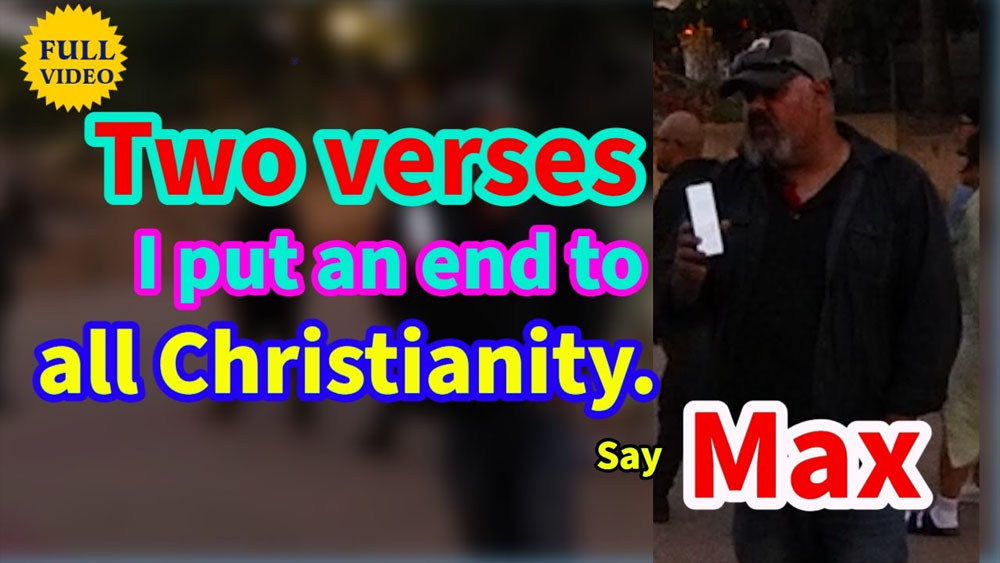 Two verses I put an end to all Christianity say MAX/FULL VIDEO/BALBOA PARK
